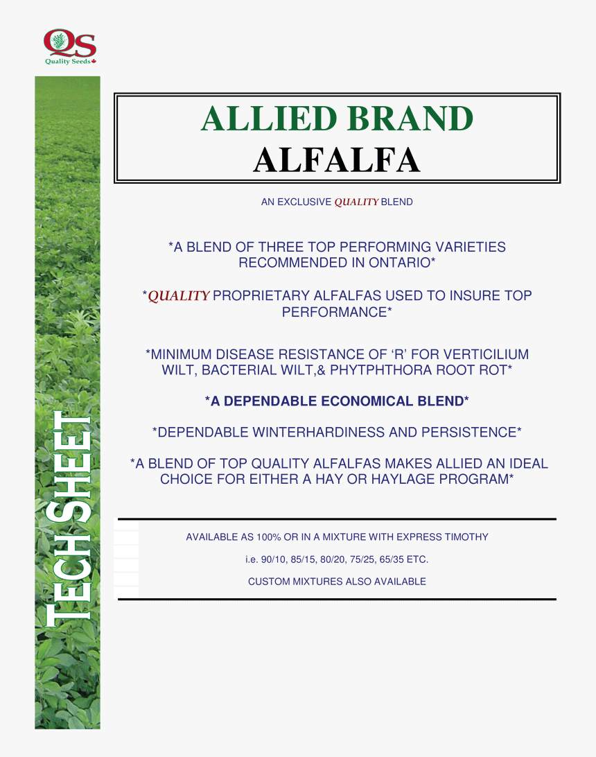 Allied Brand Alfalfa - Grass, HD Png Download, Free Download