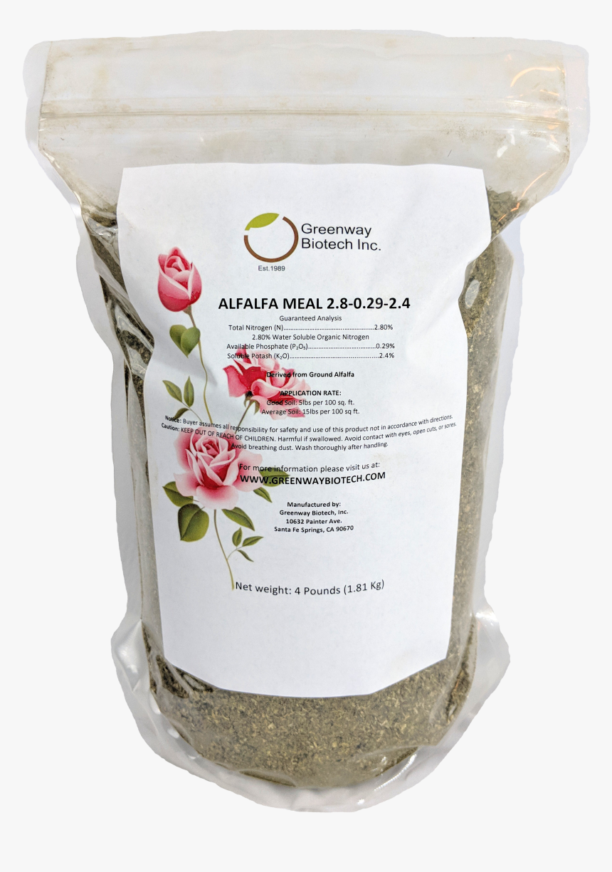 Organic Alfalfa Meal Fertilizer 4 Pounds - Mineral Springs Fertilizer Inc, HD Png Download, Free Download