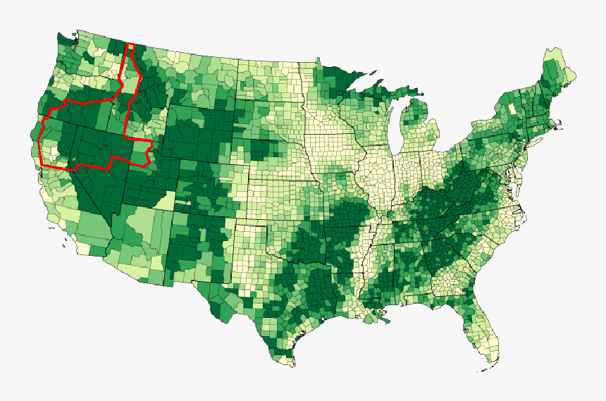 Export Hay Sourcing Region For The Gombos Company Pacific - Us Hay Production Map, HD Png Download, Free Download