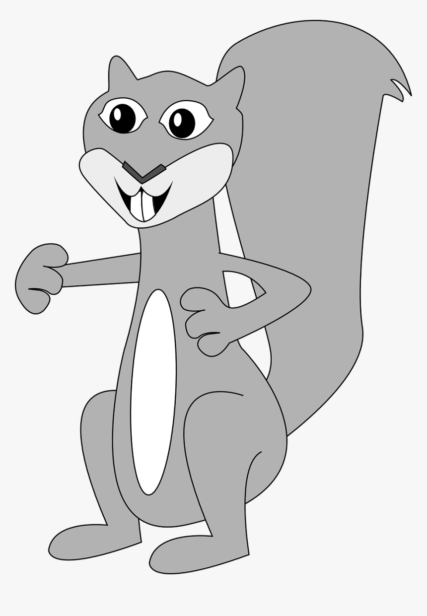 Gray Squirrel Clip Art, HD Png Download, Free Download