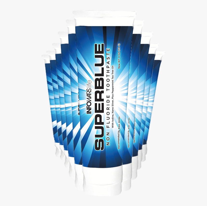 Infowars Life Superblue Fluoride-free Toothpaste, HD Png Download, Free Download