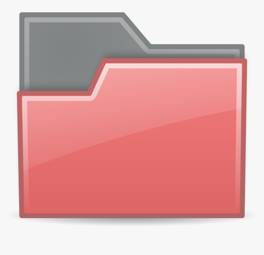 Angle,rectangle,red - Red Transparent Folder Icons, HD Png Download, Free Download