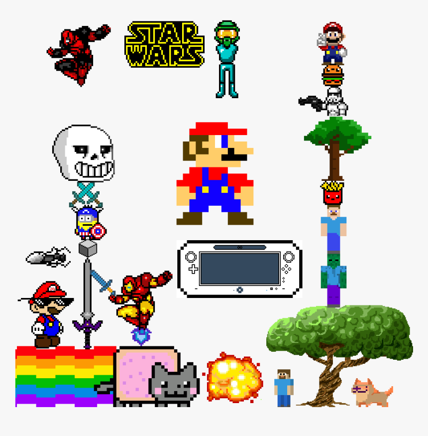 Random Stamps No - 8 Bit Mario, HD Png Download, Free Download