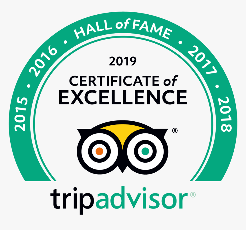 Tripadvisor Certificate Of Excellence - Tripadvisor Hall Of Fame 2019, HD Png Download, Free Download