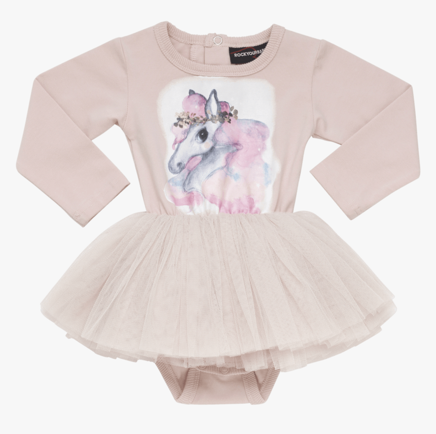 Watercolor Rainbow Unicorn Tutu Dress"
 Class= - Girl, HD Png Download, Free Download