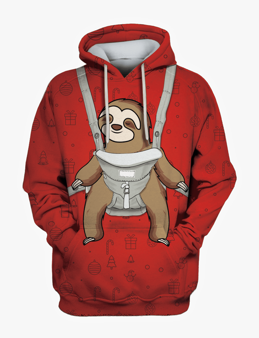 Gearhuman 3d Baby Sloth On Christmas Custom T-shirt - Wonder To Myself What A Wonderful World, HD Png Download, Free Download