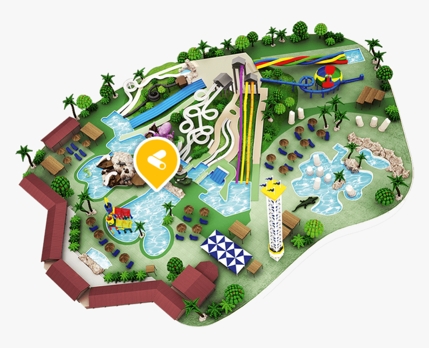 Río Aventura - Amusement Park Map Clipart, HD Png Download, Free Download