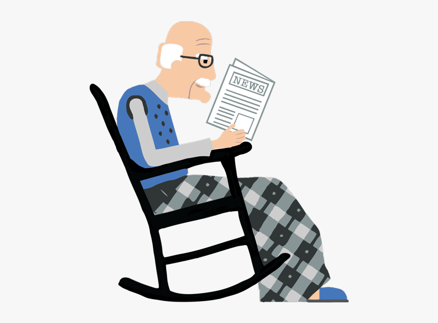 Old Man In Rocking Chair Clip Art
