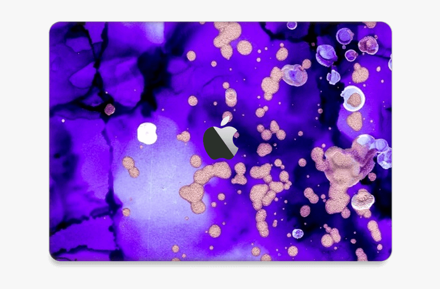 Purple Color Splash Skin Macbook Air 2018- - Mobile Phone, HD Png Download, Free Download