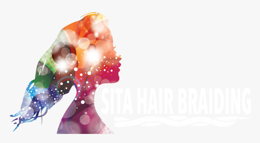 Sita Hair Braiding - Colorful Woman Silhouette, HD Png Download, Free Download