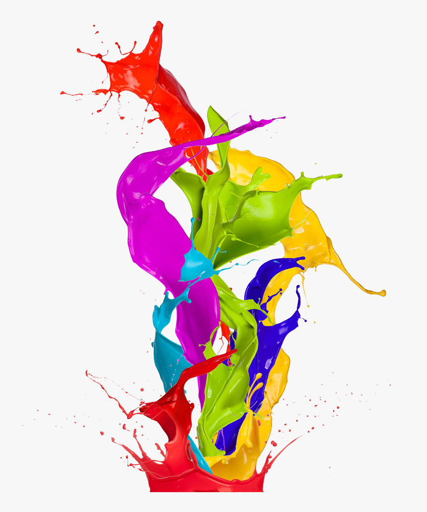 Painted Splashed Art Color Abstract Wallpaper Paint - Painting Color Png, Transparent Png, Free Download