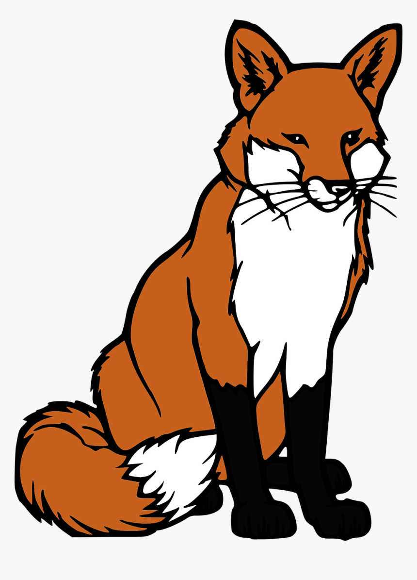 Png Fuchs Kostenlos Pluspng Fox Animals Black And White Transparent Png Kindpng