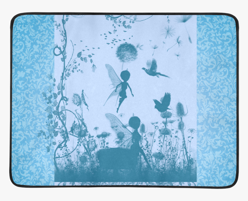 Beautiful Fairy In Blue Colors Beach Mat 78"x 60" - Surfing, HD Png Download, Free Download