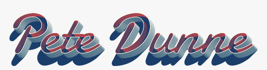 Pete Dunne 3d Letter Png Name - Graphic Design, Transparent Png, Free Download