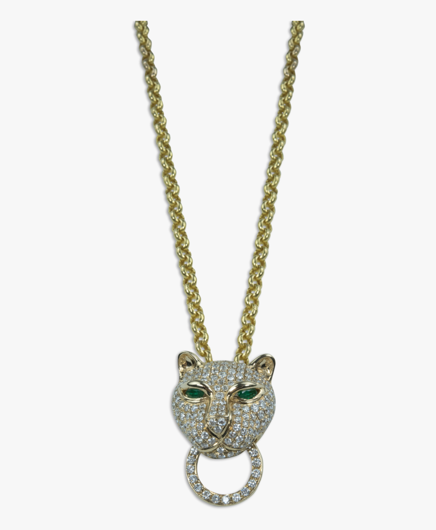 Diamond Panther Necklace - Pendant, HD Png Download, Free Download