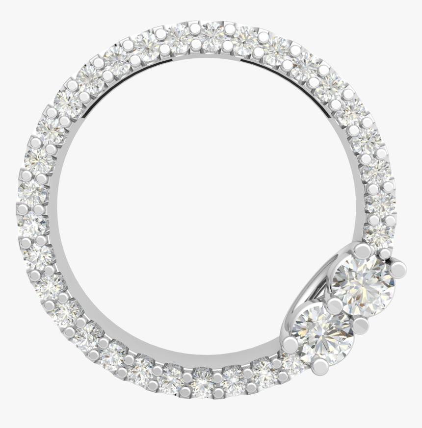 0 66ctw Round Natural Diamond Circle Forever Us Pendant - Diamond, HD Png Download, Free Download