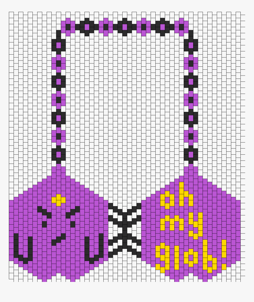 Lumpy Space Princess Kandi Bikini Bra Bead Pattern - Circle, HD Png Download, Free Download