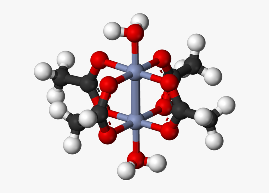 Chromium Acetate Dimer 3d Balls - Chromium Ii Acetate Hydrate, HD Png Download, Free Download