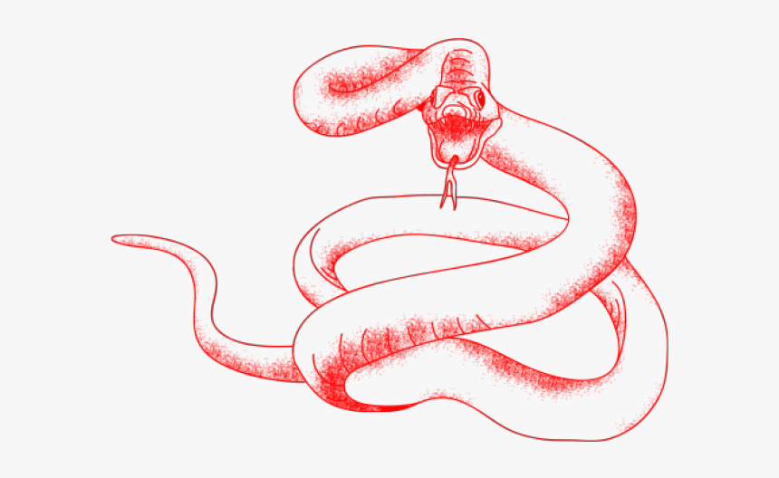 Drawn Snake Snake Png - Red Tumblr Transparent, Png Download, Free Download