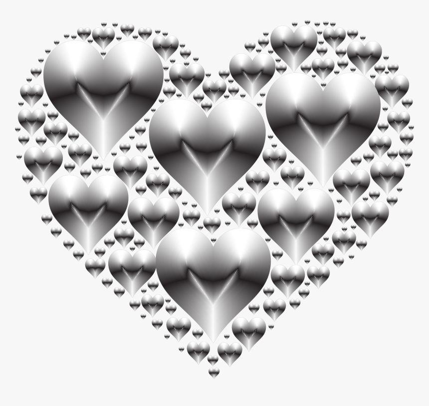 Clipart Hearts Black And White - Heart, HD Png Download, Free Download