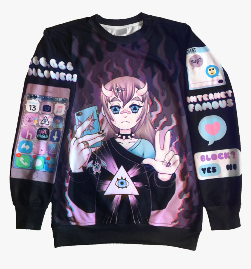 Mori Sweater Transp Bg - Girl, HD Png Download, Free Download