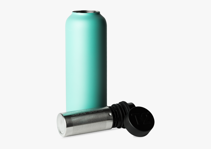 T2 Stainless Steel Flask Aqua - T2 Flask, HD Png Download, Free Download