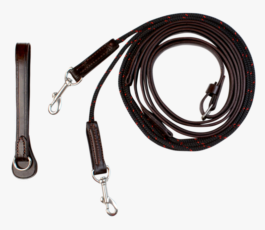 Leather Draw Reins With Rope - Storage Cable, HD Png Download, Free Download