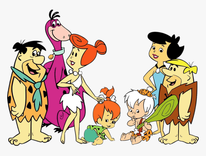 The Flintstones And Rubbles - Flintstones Cartoon Characters, HD Png Download, Free Download