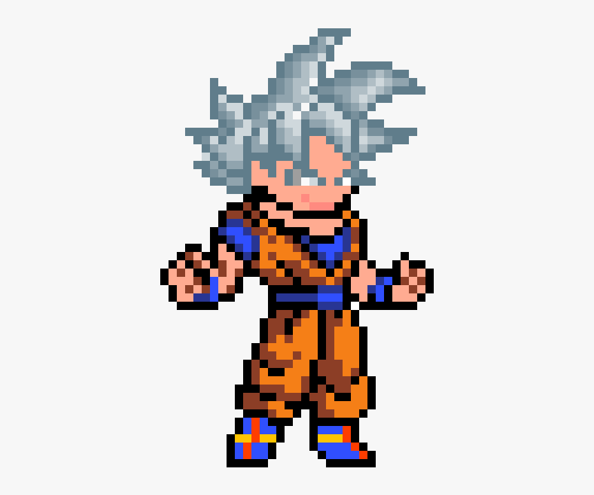 Pixel Art Goku, HD Png Download, Free Download