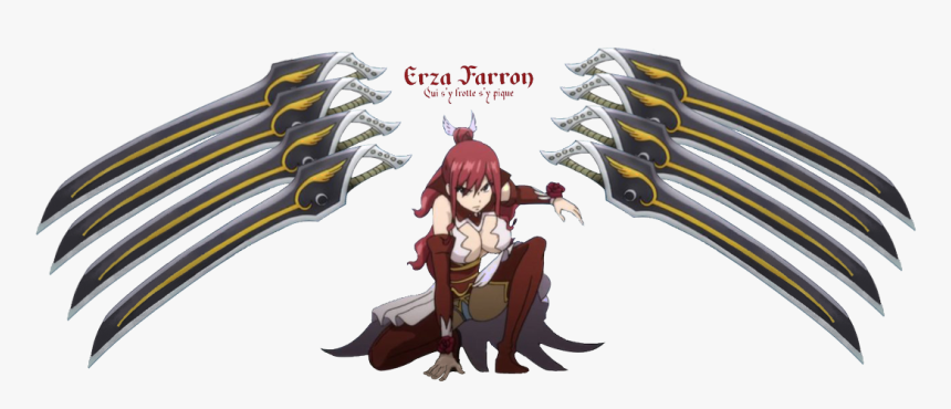 erza scarlet armure aux ailes sabrees hd png download kindpng erza scarlet armure aux ailes sabrees