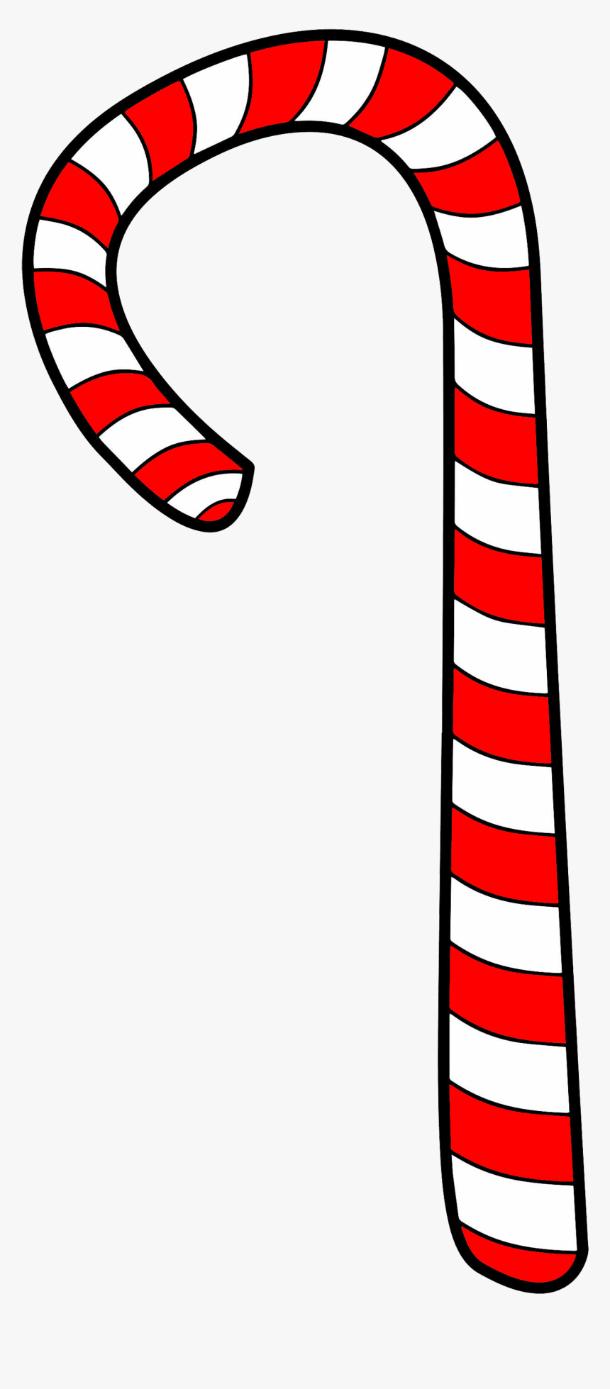 Stick Candy Candy Cane Clip Art - Transparent Background Candy Cane Png, Png Download, Free Download