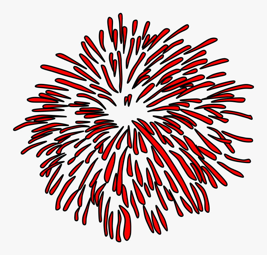 Fireworks, Burst, Style 1, Red, Png - Transparency, Transparent Png, Free Download