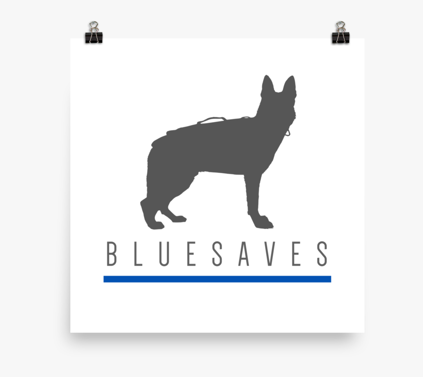 K9 Blue Saves / Poster - Black Norwegian Elkhound, HD Png Download, Free Download