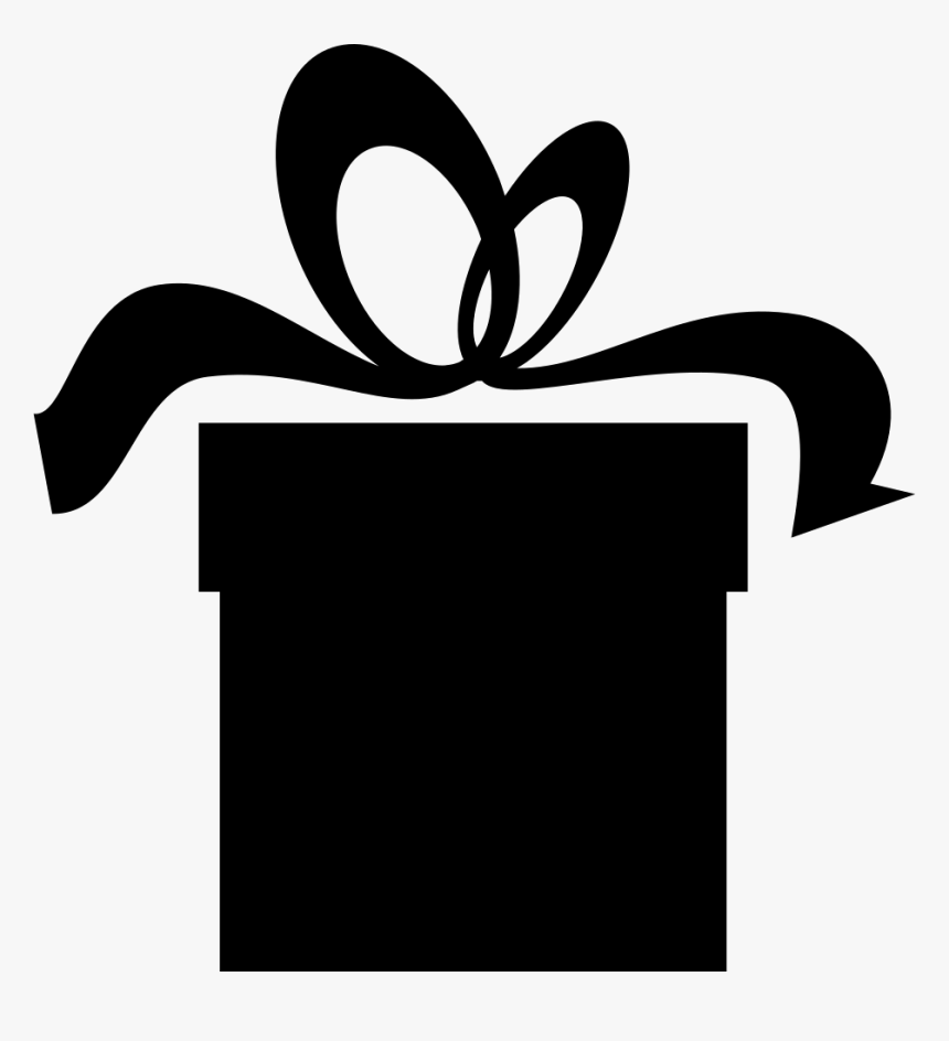 Christmas Present Silhouette Png, Transparent Png, Free Download