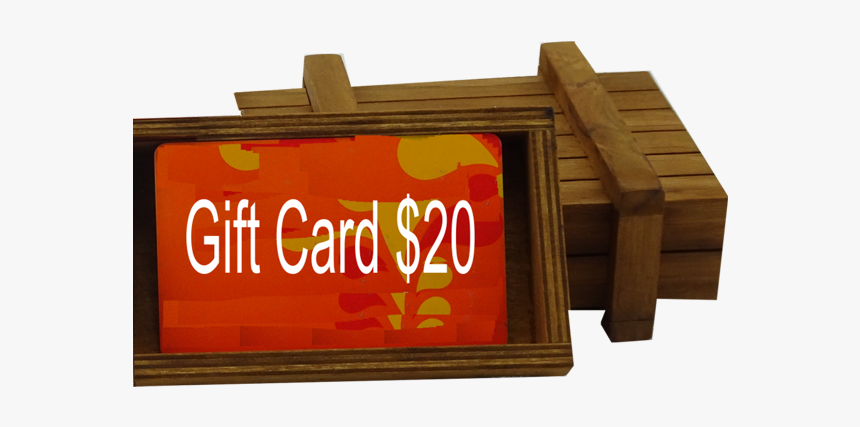 Wooden Crate Gift Card Holder - Wood, HD Png Download, Free Download