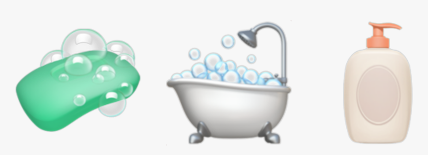 🧼🛁🧴
#emojis #emojicombo #aesthetic #clean #cleancore - Bathtub Emoji, HD Png Download, Free Download