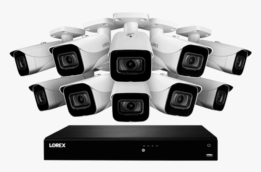 4k Ultra Hd Ip Nvr System With 10 Outdoor 4k 8mp Ip - Network Video Recorder, HD Png Download, Free Download
