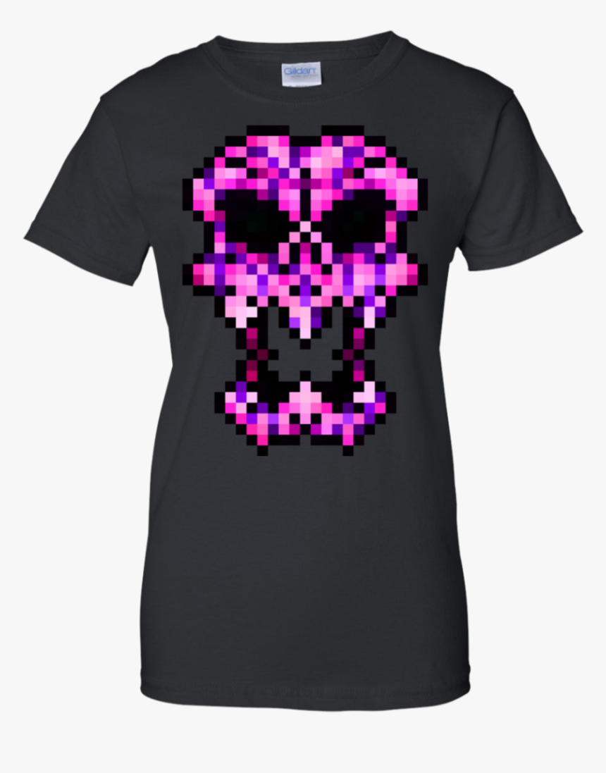 Pixel Skull Tshirt T Shirt & Hoodie - Gender Reveal Football Shirt, HD Png Download, Free Download