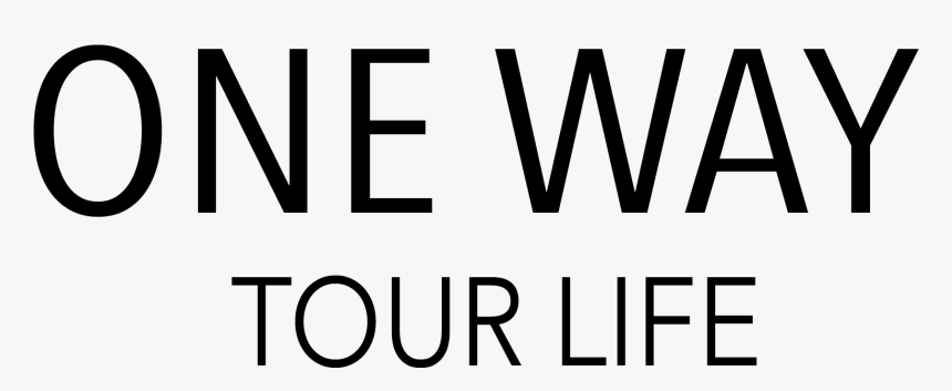 One Way Tour Life - Monochrome, HD Png Download, Free Download