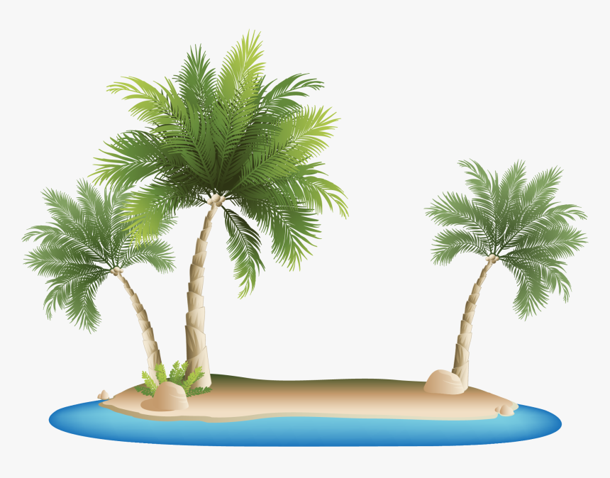 Palm Islands Tropical Resort - Palm Tree Island Png, Transparent Png, Free Download