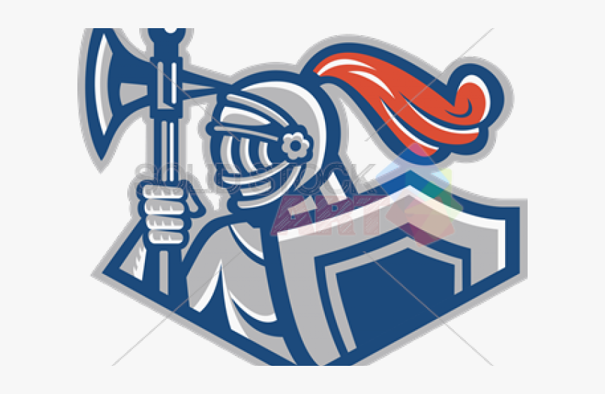 Knight Clipart Blue Knight - Axe, HD Png Download, Free Download