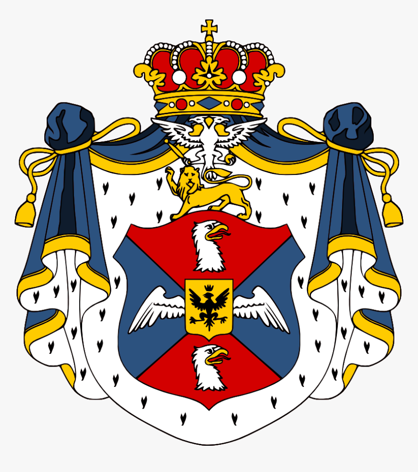 Coat Of Arms Of Prince Daniel I Of Montenegro - Petrovic Njegos Coat Of Arms, HD Png Download, Free Download