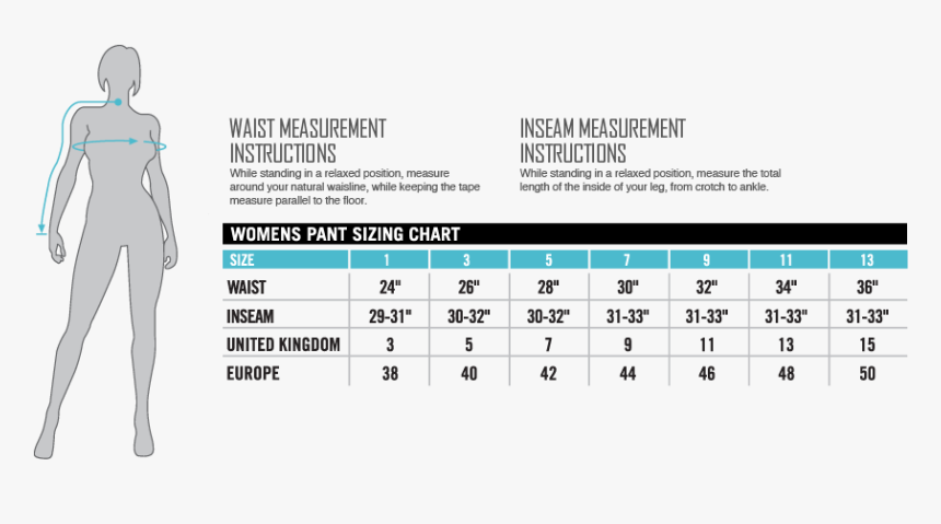 euro women's size chart