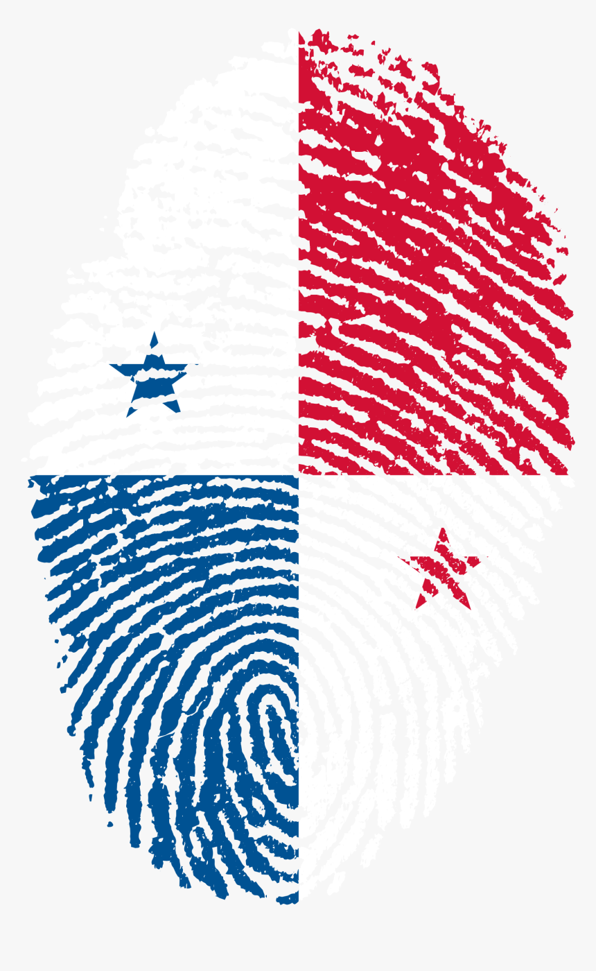 Transparent Bandera De Ecuador Png - Panama Flag Fingerprint, Png Download, Free Download