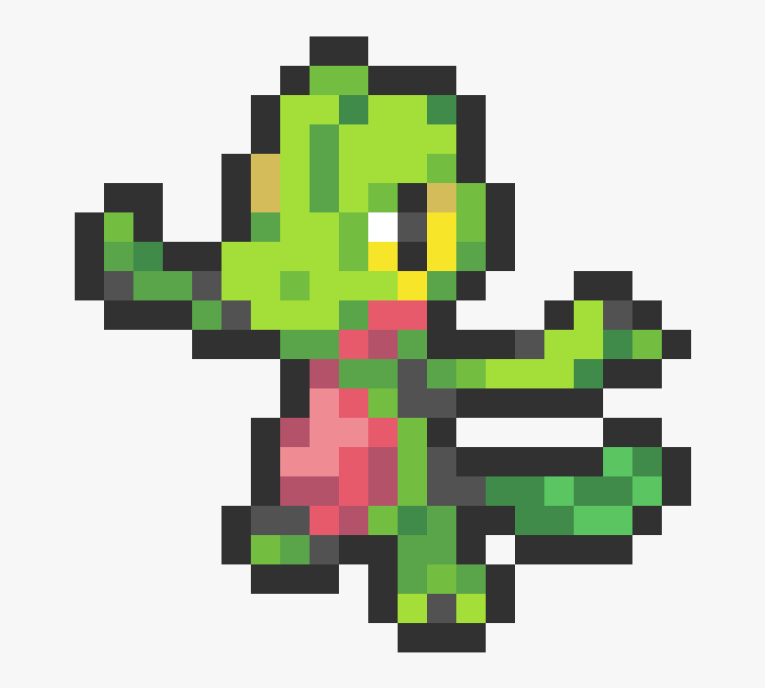 Pixel Art Pokemon Treecko, HD Png Download - kindpng.