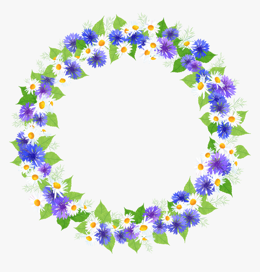 Floral Round Decoration Png Clipart Image - Round Flower Images Png, Transparent Png, Free Download