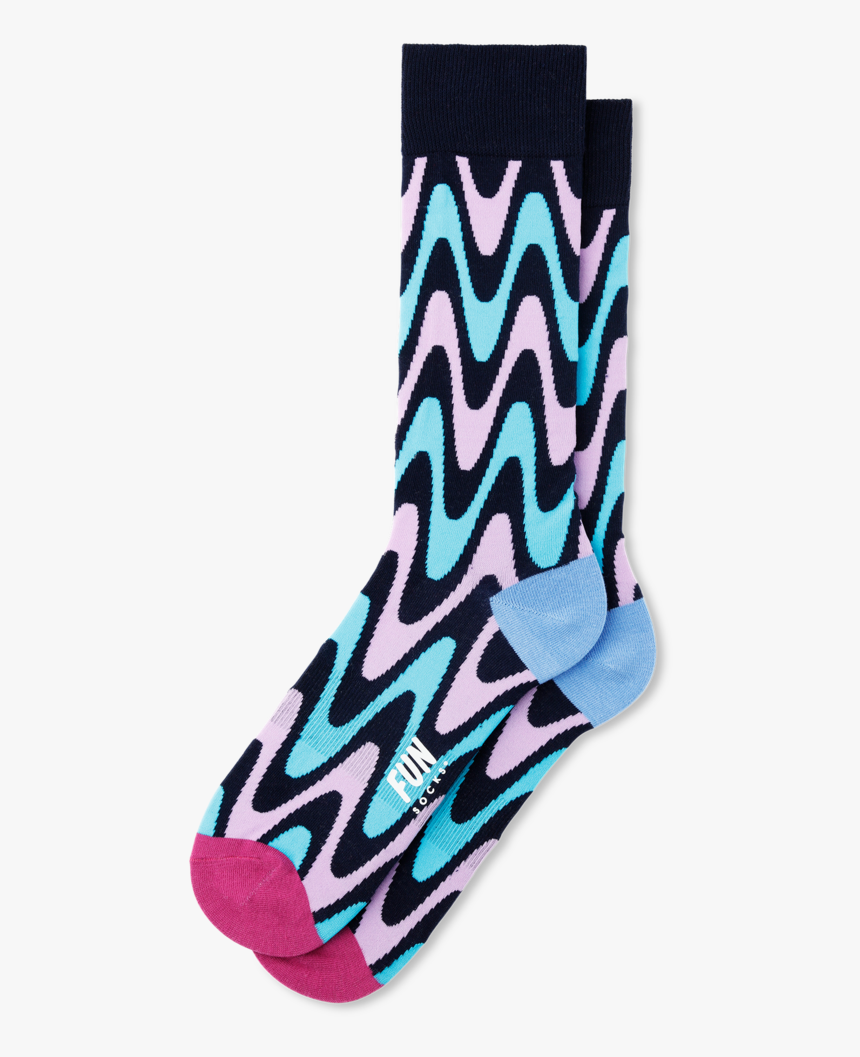 Men"s Wavy Socks - Sock, HD Png Download, Free Download