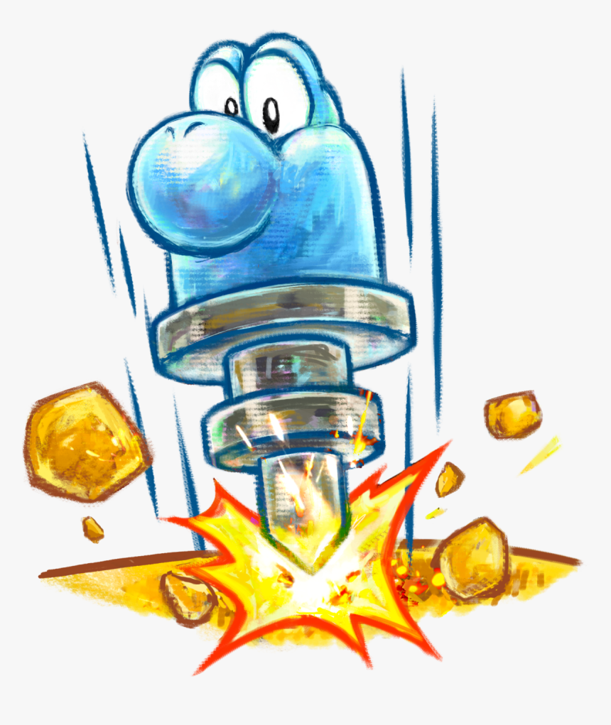 Yoshi's New Island Jackhammer, HD Png Download, Free Download