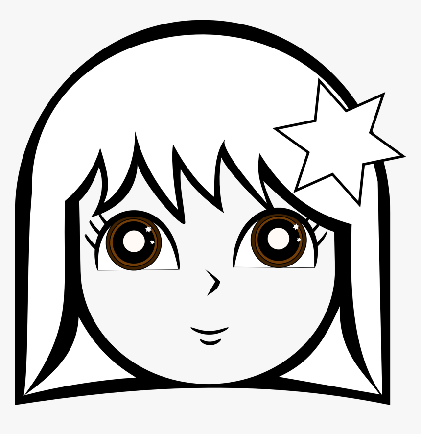 Girl Clipart Black And White, HD Png Download, Free Download