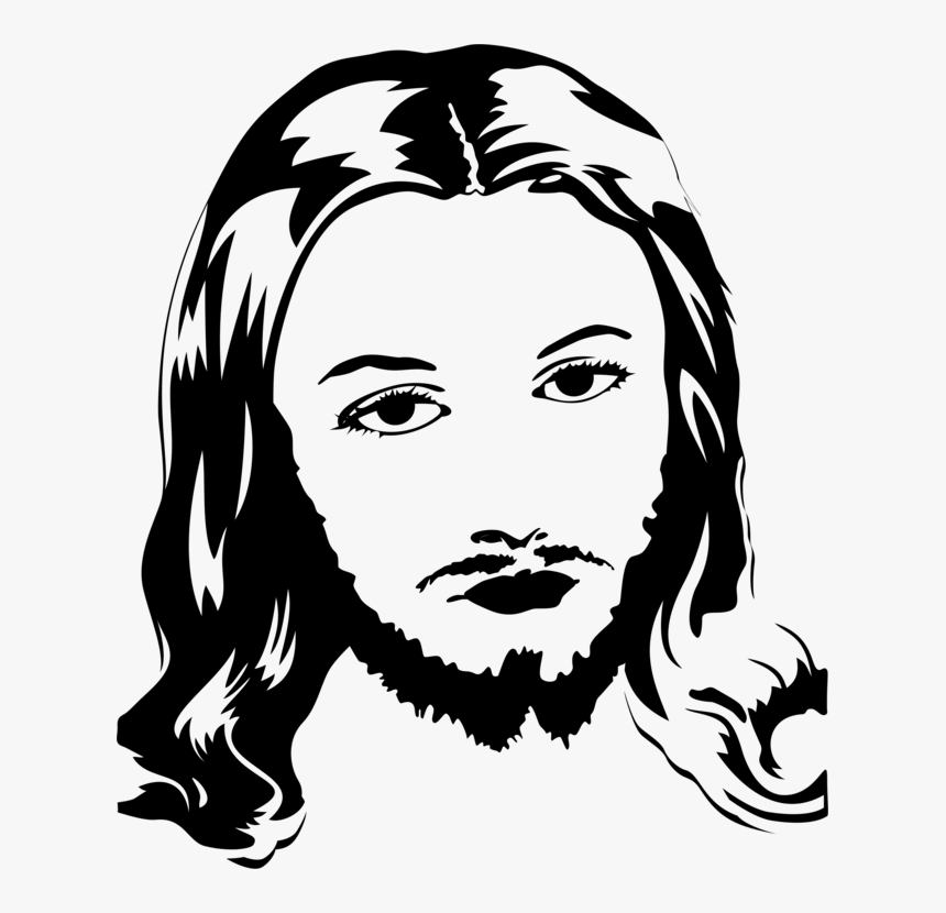 Emotion,hairstyle,art - Jesus, HD Png Download - kindpng